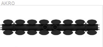 Grzejnik pionowy INVENA V20 1600x480 czarny